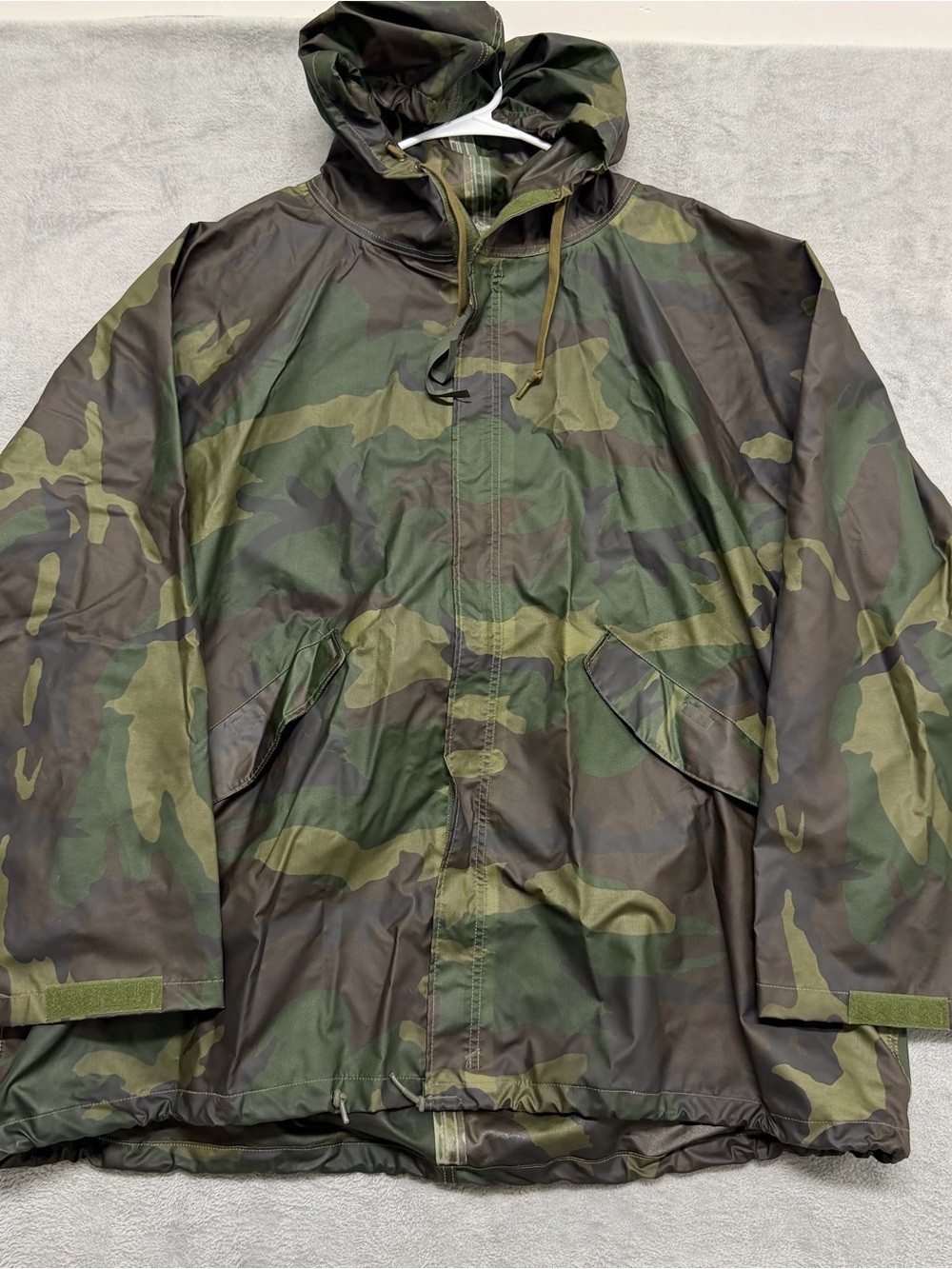 ORC Industries Wet Weather Parka Jacket Rain Hood Green Woodland Men’s XL
